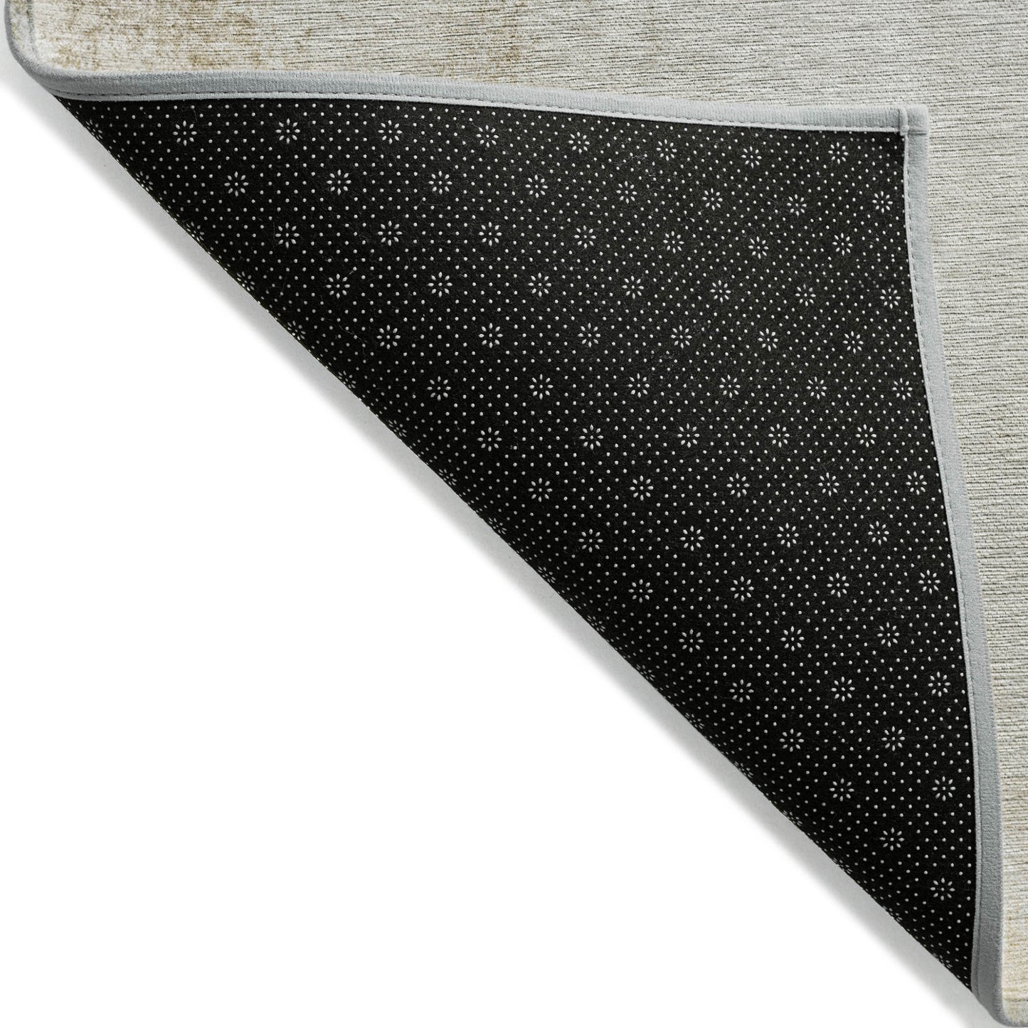 3' X 5' Taupe Beige And Ivory Ombre Washable Indoor Outdoor Area Rug