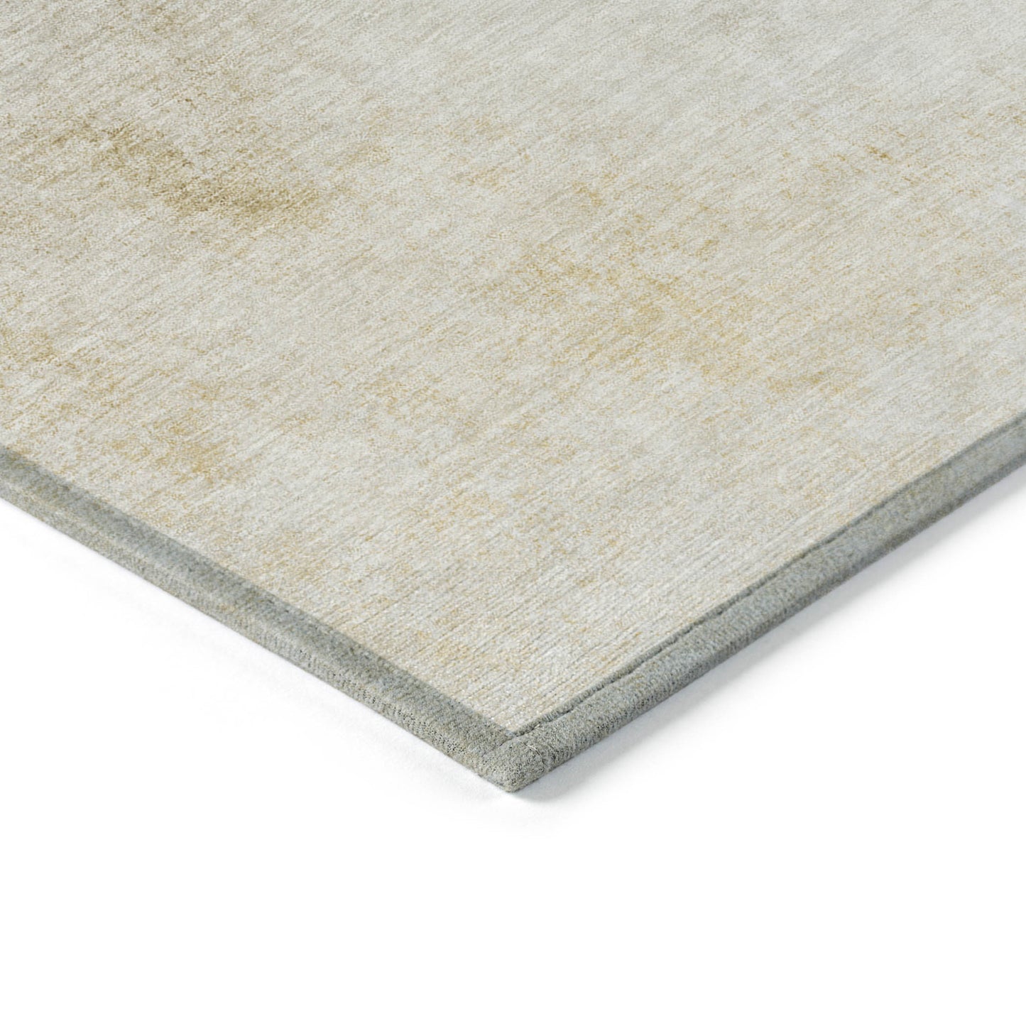 3' X 5' Taupe Beige And Ivory Ombre Washable Indoor Outdoor Area Rug
